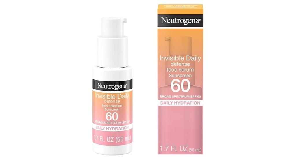 invisible spf 60 sunscreen serum