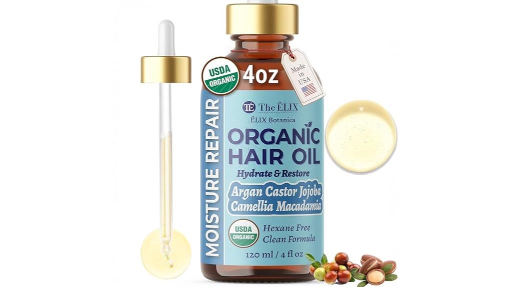 organic frizz control hair oil