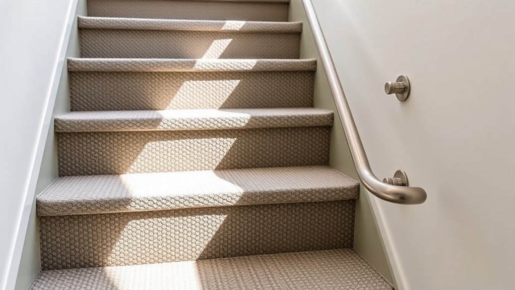 sturdy well lit staircase safety