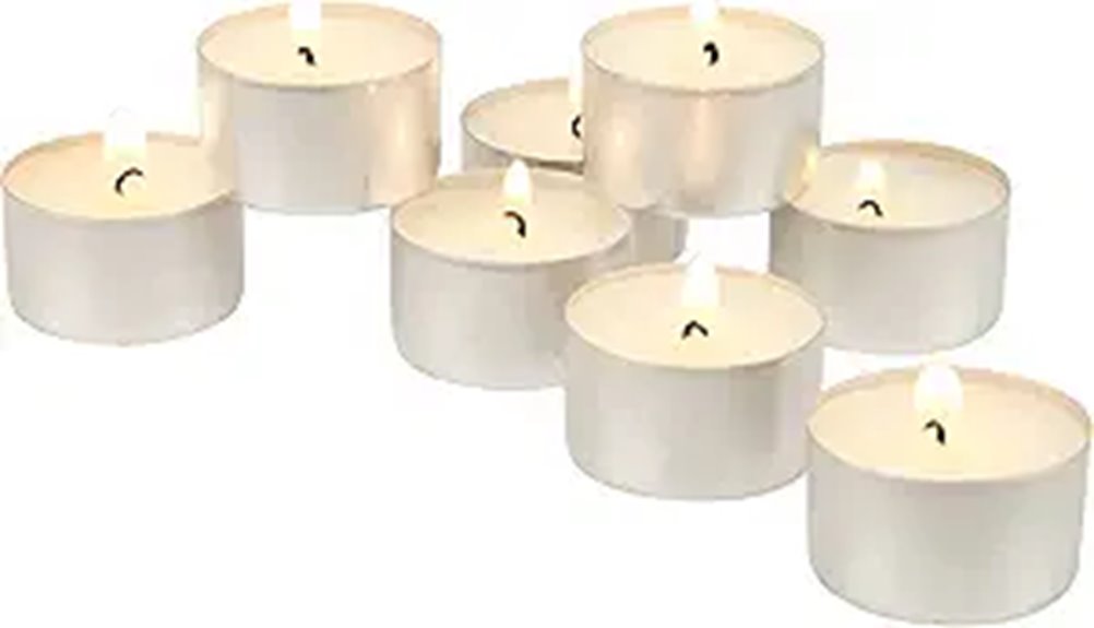100 pack unscented tea lights