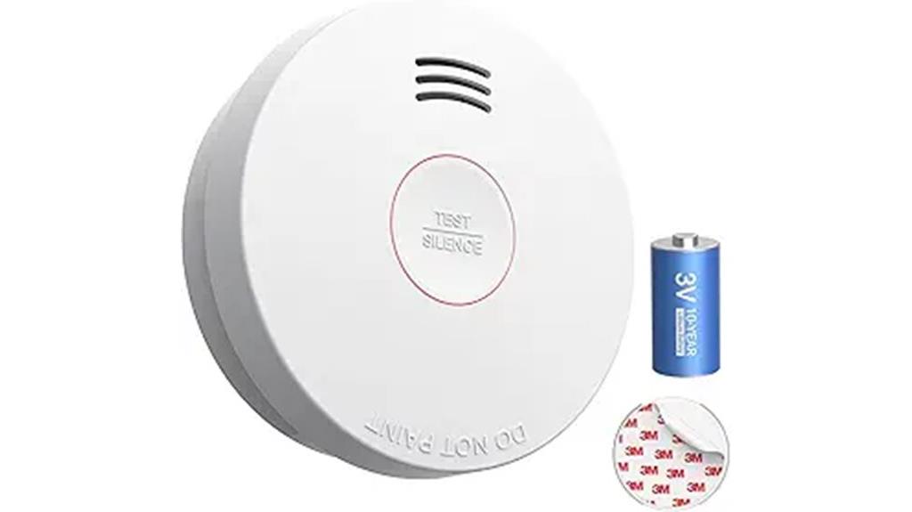 10 year battery smoke detector