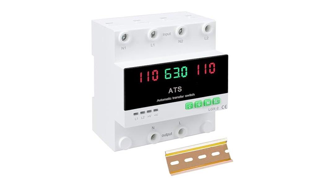 110v transfer switch display