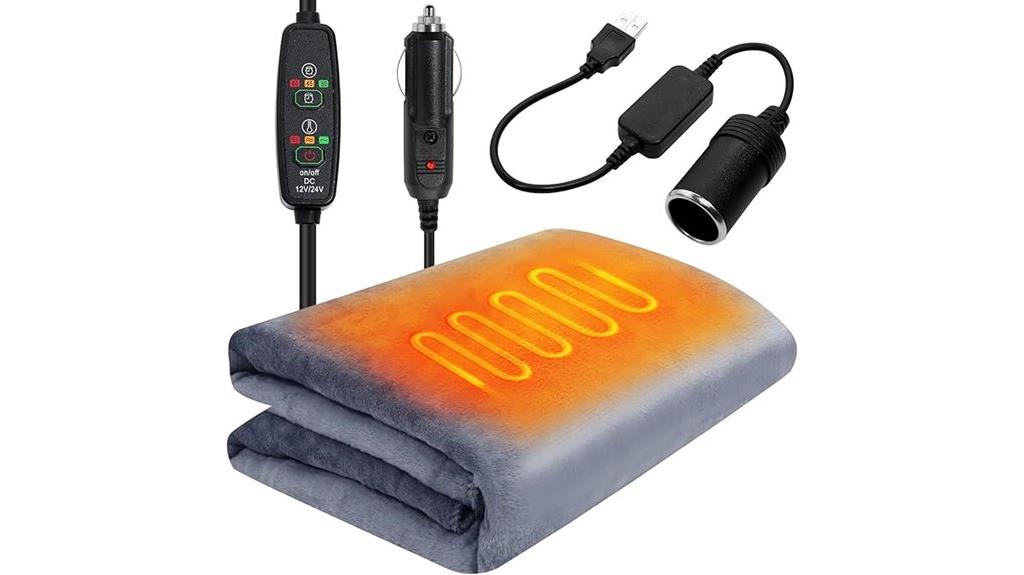 12v fleece car blanket