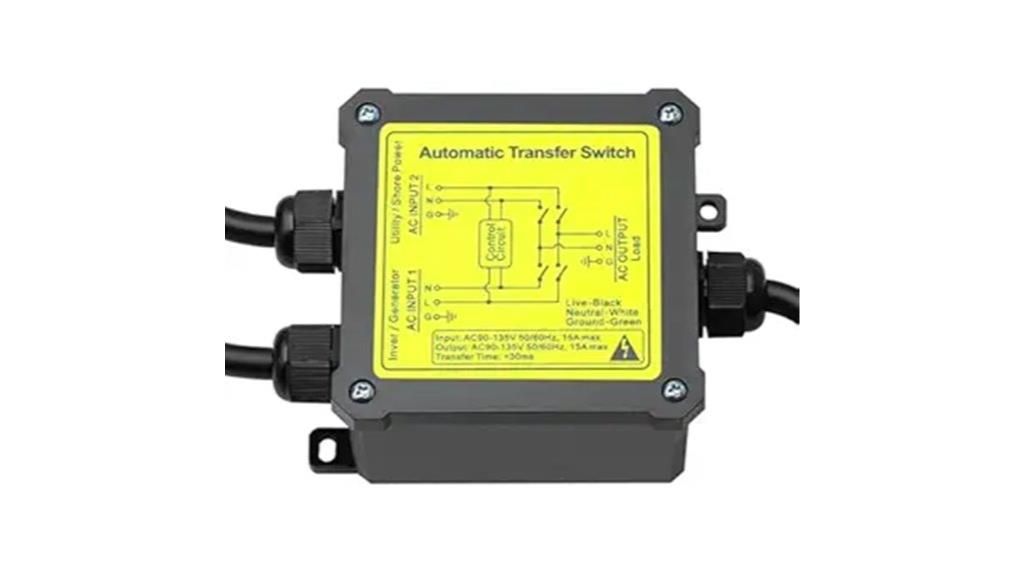 15 amp automatic transfer switch