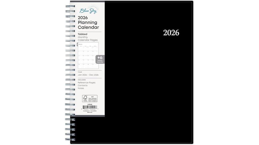 2026 monthly planner calendar