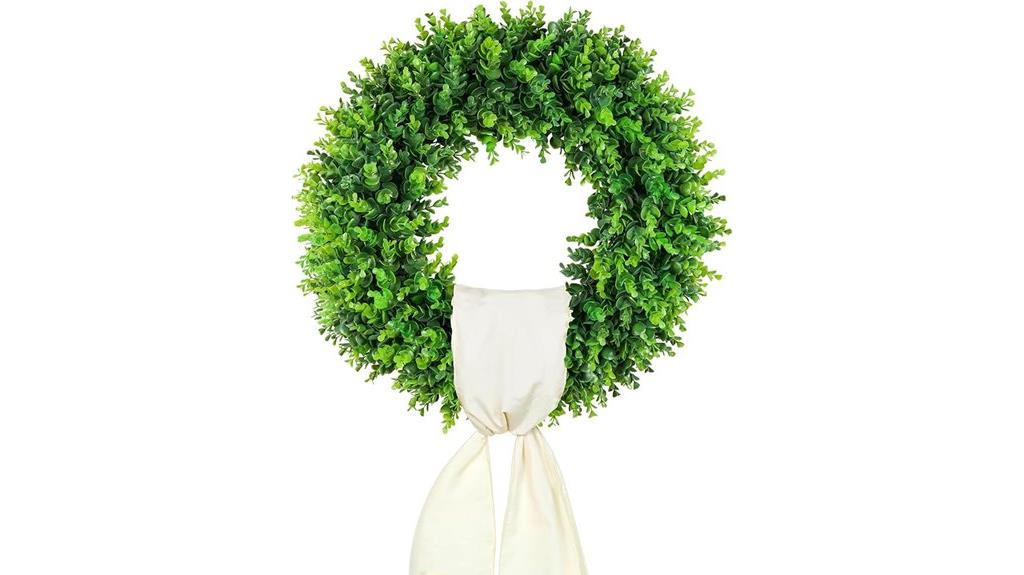 20 inch boxwood door wreath