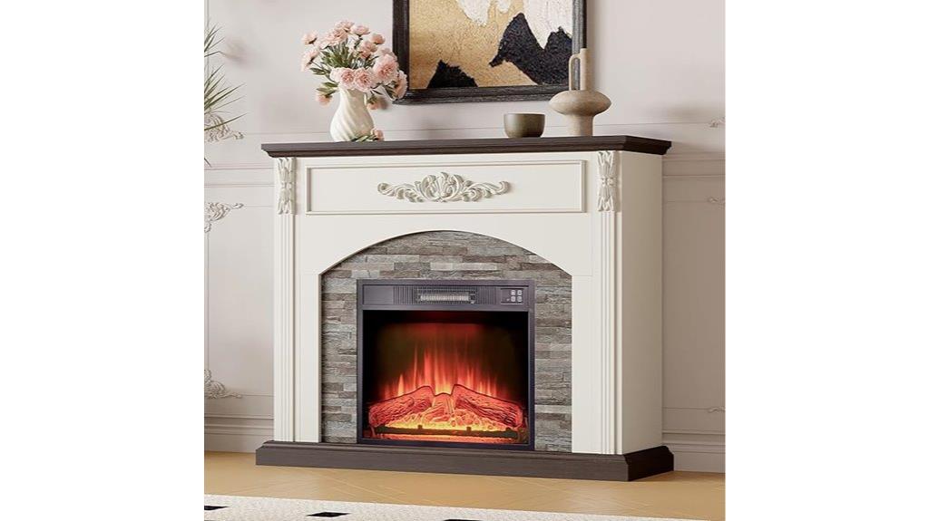44 inch mantel fireplace insert