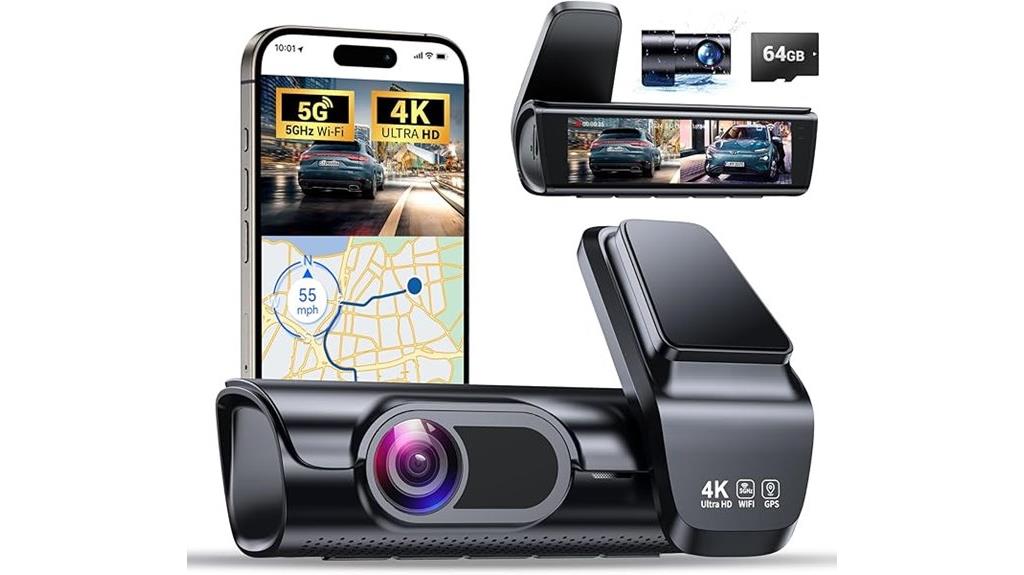 4k dash cam with gps