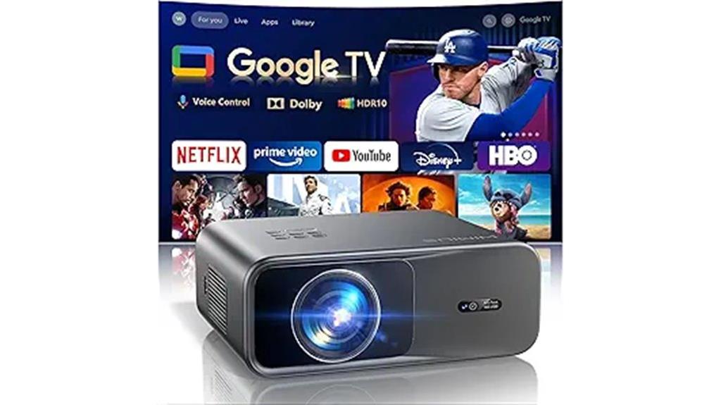 4k smart projector with wifi