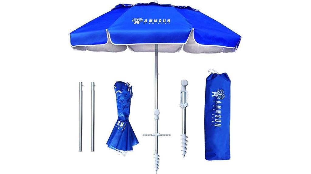 6ft foldable beach umbrella