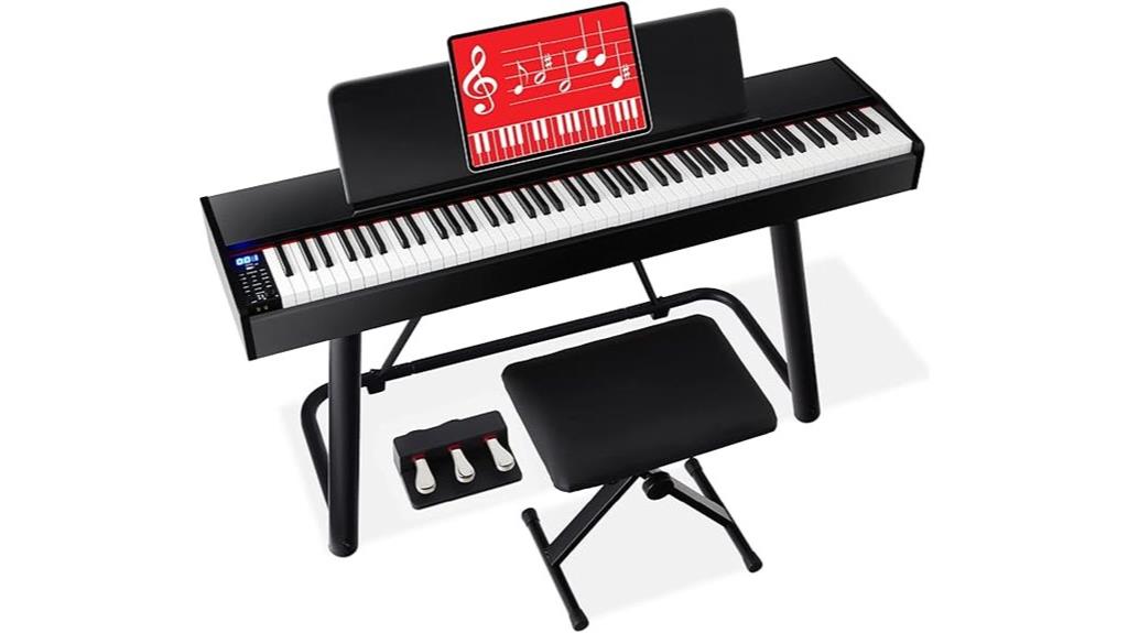 88 key digital piano set