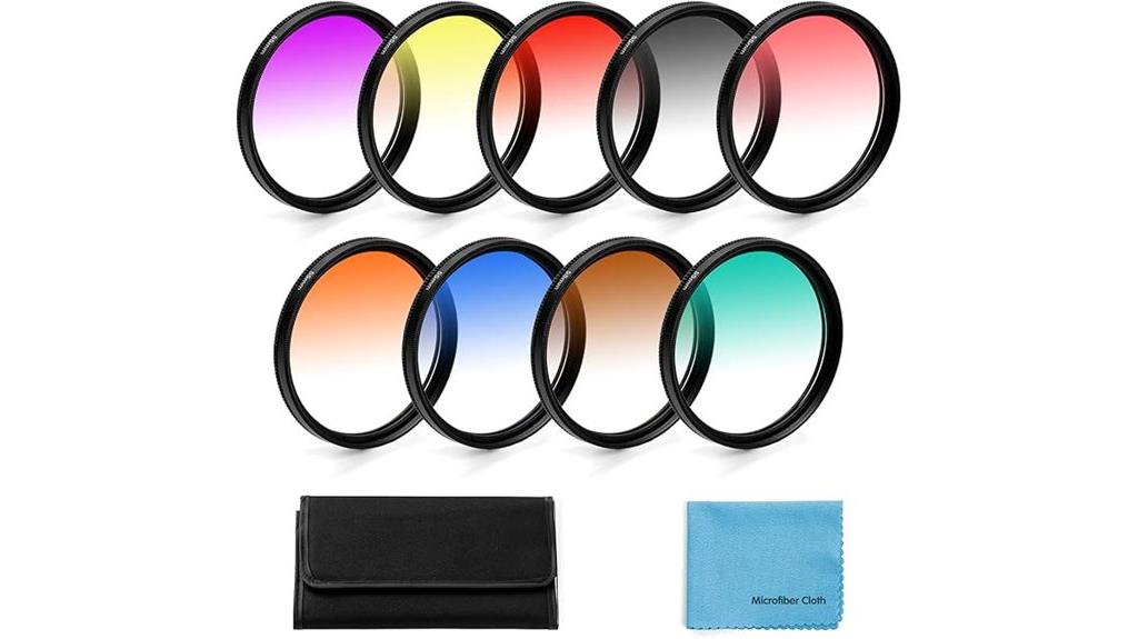 9 piece color filter kit