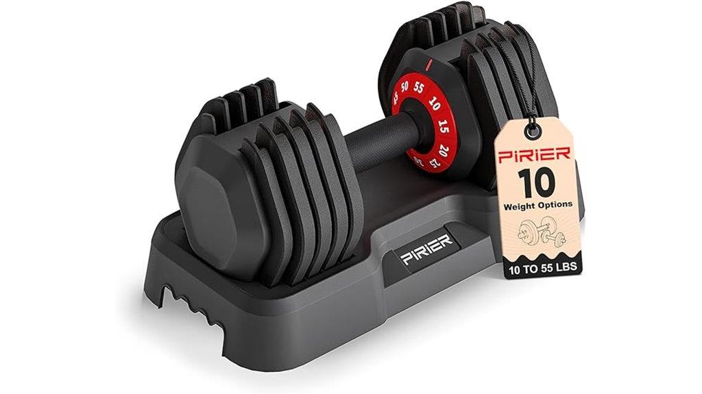 adjustable 55lb dumbbell handles