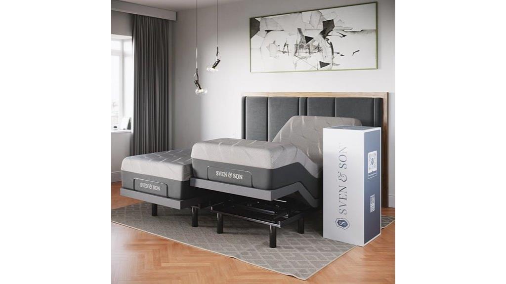 adjustable bed with memory