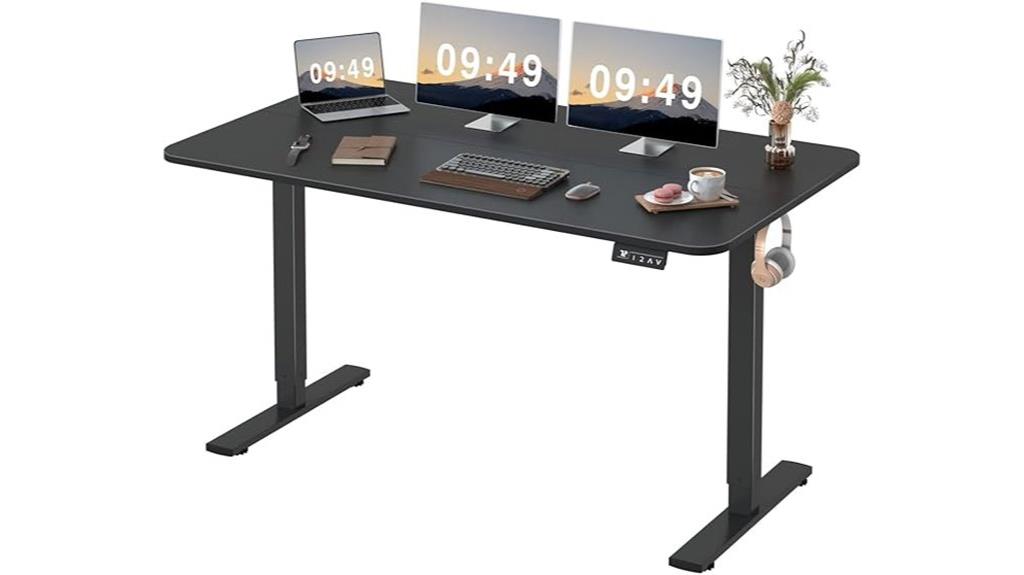 adjustable desk 55x24 inches