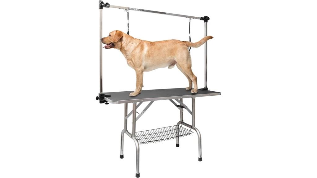 adjustable dog grooming table