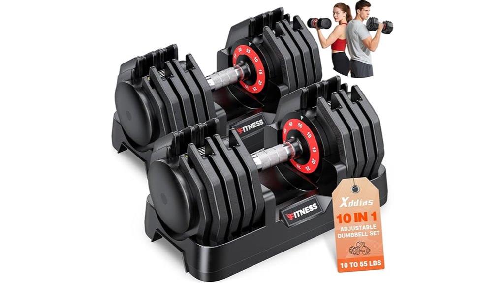adjustable dumbbells set