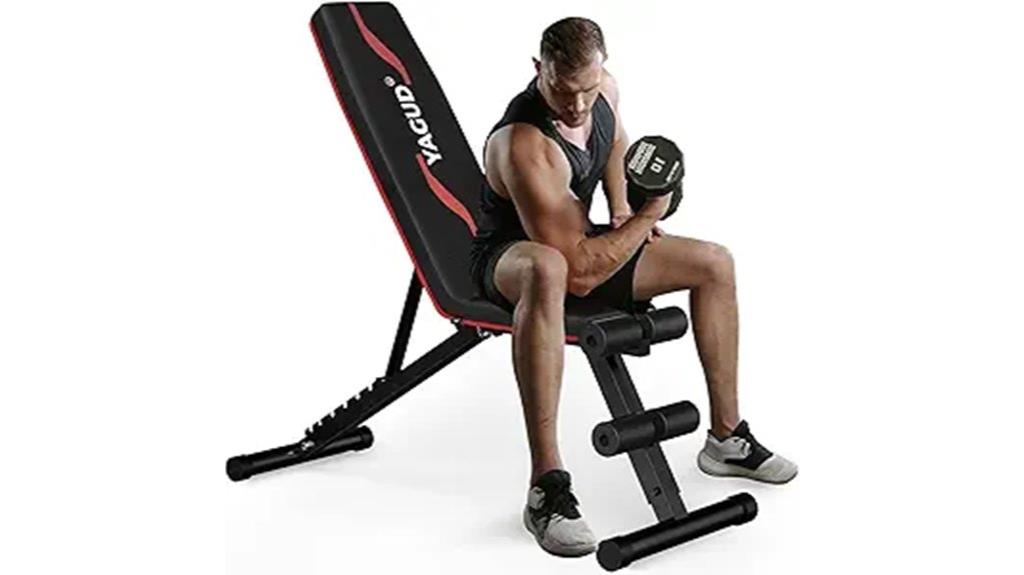 adjustable home gym bench