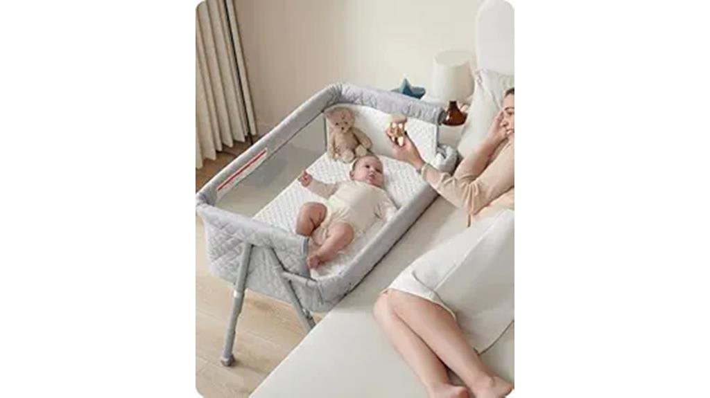 adjustable mesh baby bed