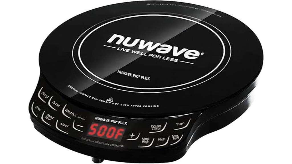 adjustable precision induction cooktop