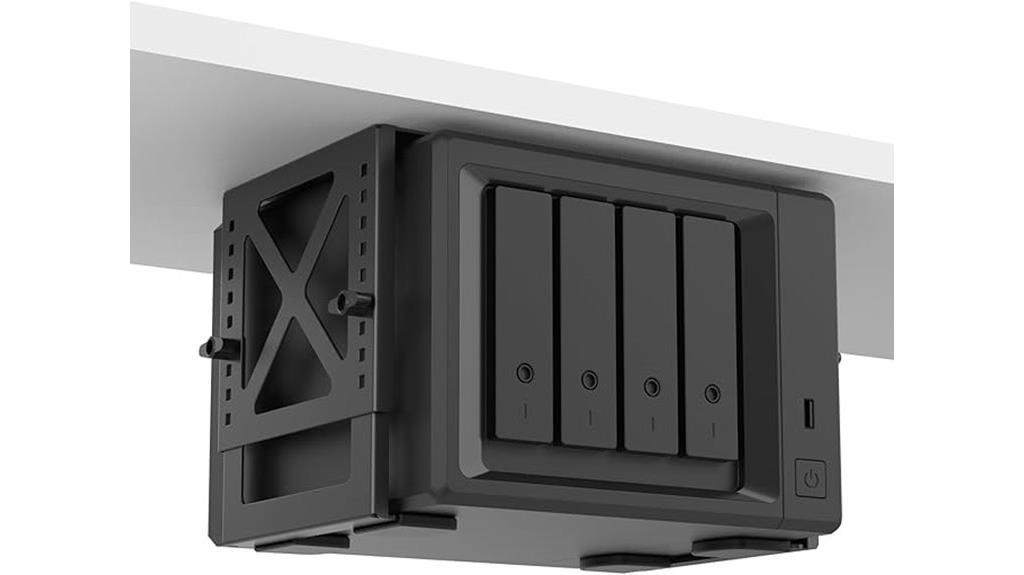 adjustable under desk mount