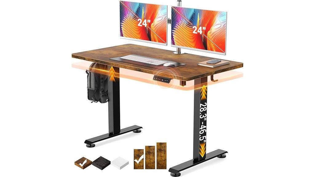 adjustable wooden standing desk