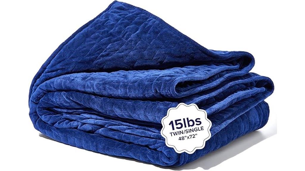 adult navy weighted blanket