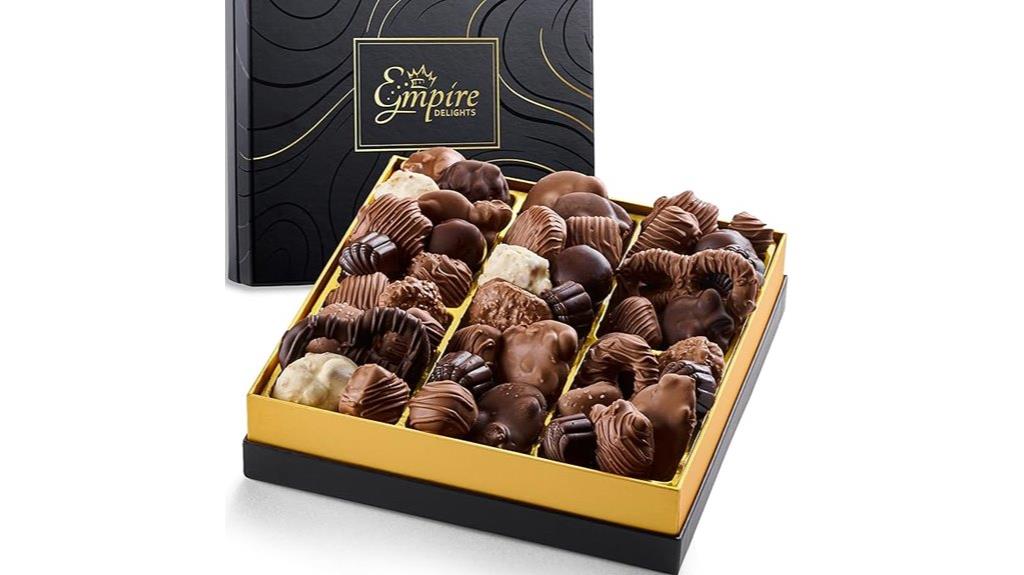assorted gourmet chocolate box