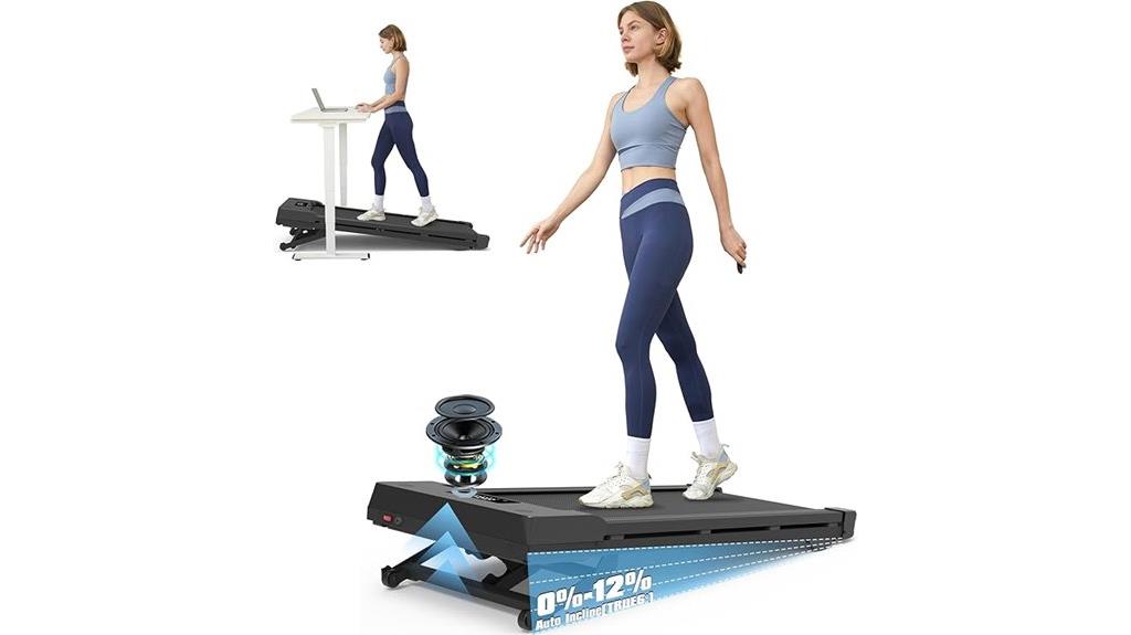 auto incline bluetooth treadmill