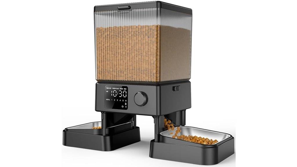 automatic cat feeder two