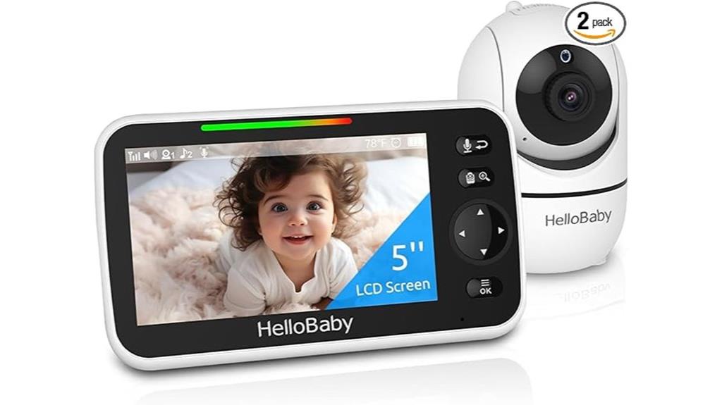 baby monitor with pan tilt