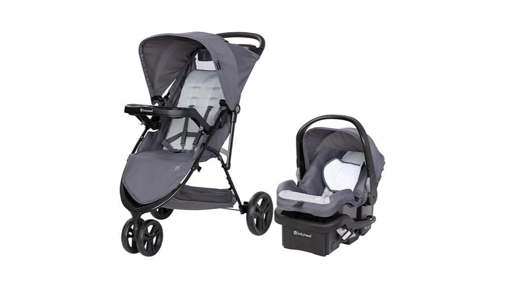 baby trend grey stroller