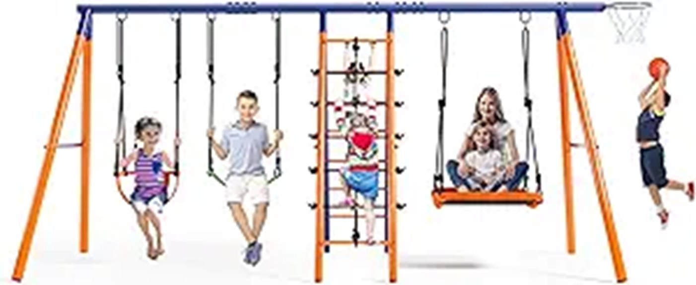 backyard swing set features