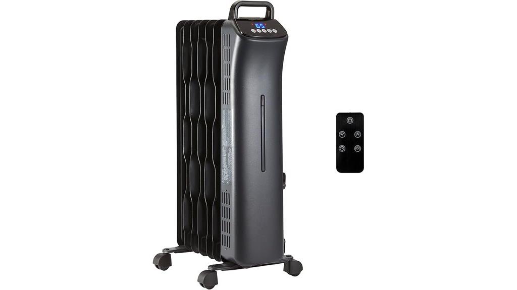basic oil heater with remote