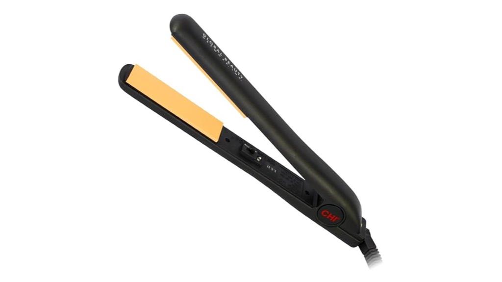 black ceramic flat iron