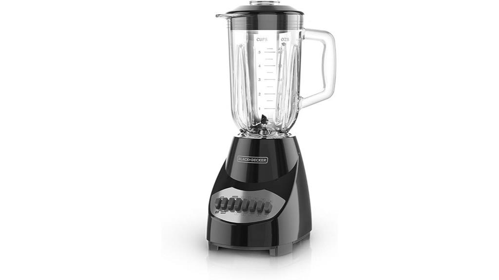 black decker glass blender