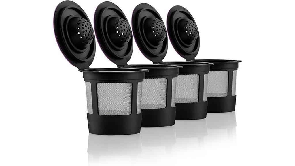 black reusable k cups