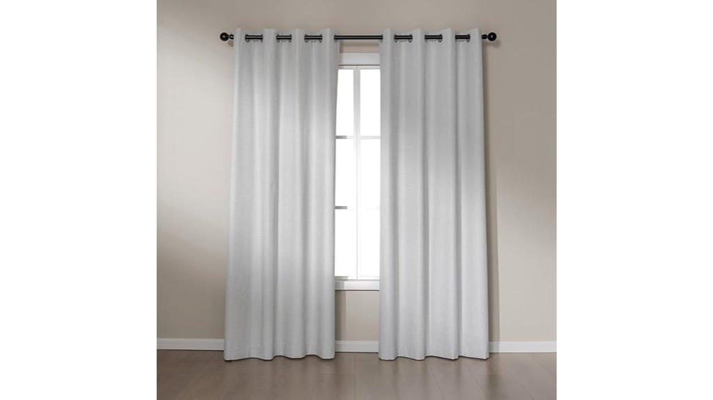 blackout linen curtain set