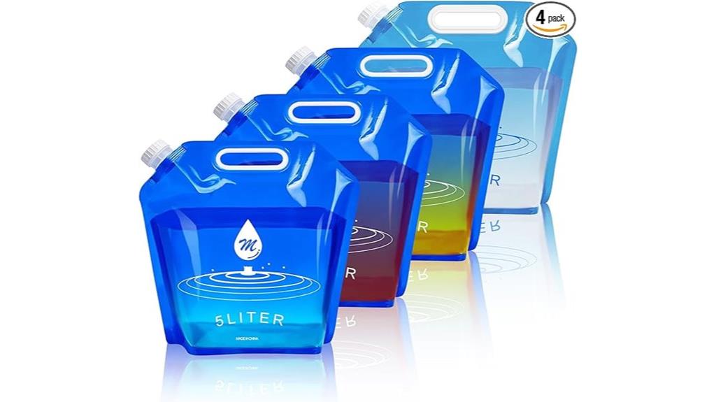 bpa free foldable water bags