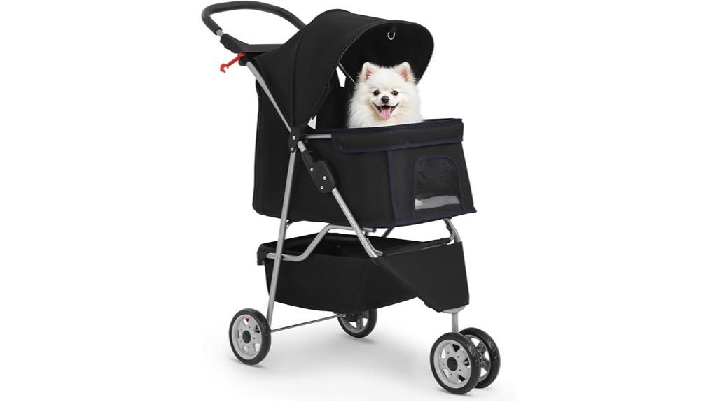 breathable foldable pet stroller