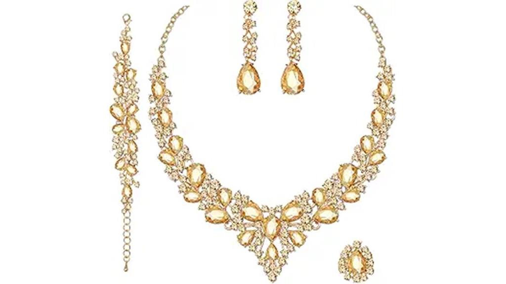 bridal jewelry set ensemble