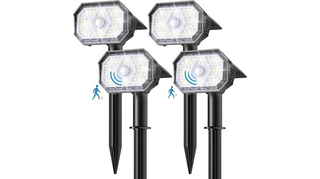 bright outdoor solar spotlights