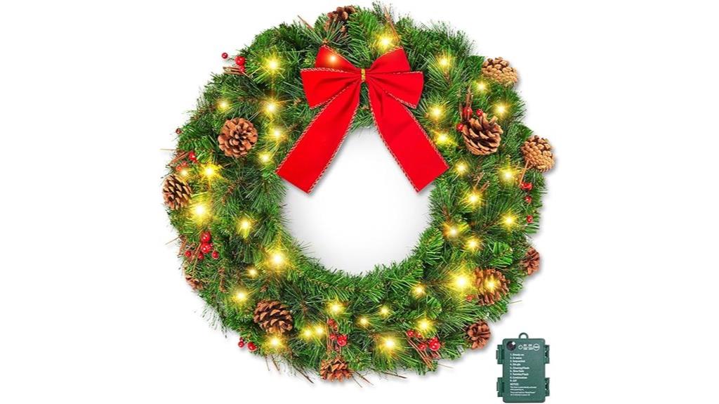 brightown 24 inch wreath