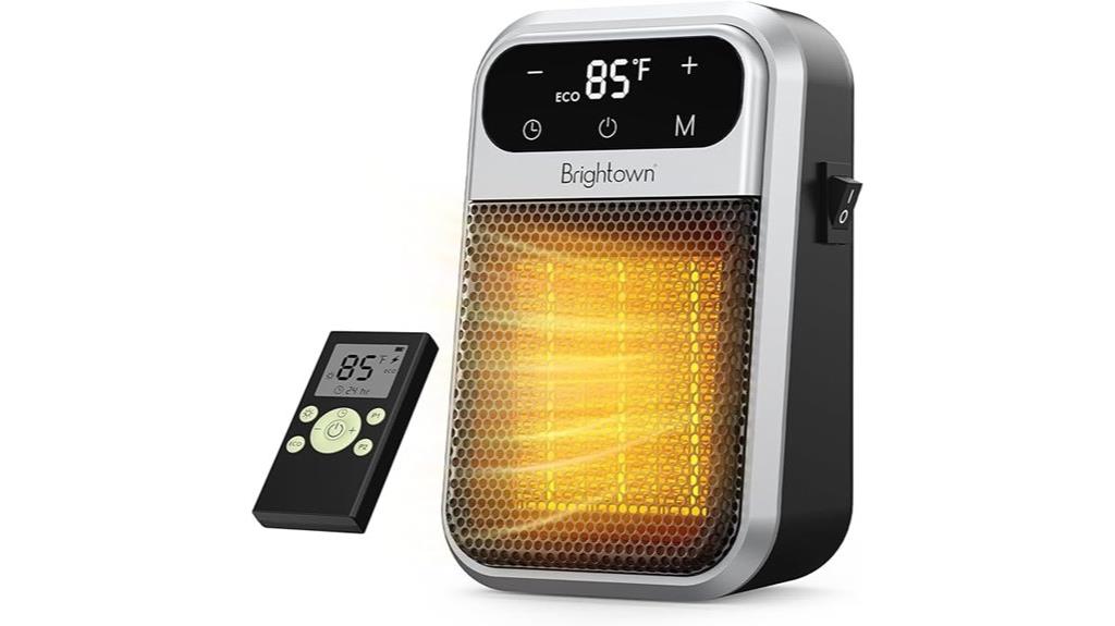 brightown 800w plug in heater