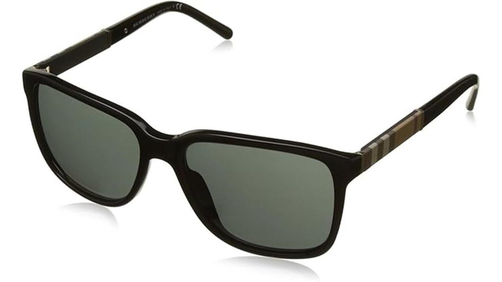 burberry black square sunglasses