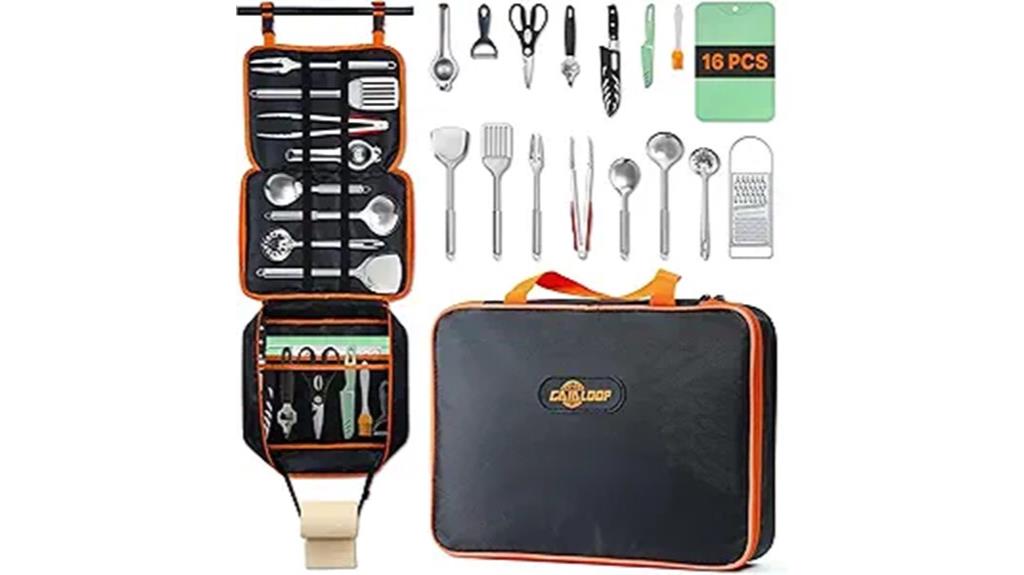 camping cooking utensil set