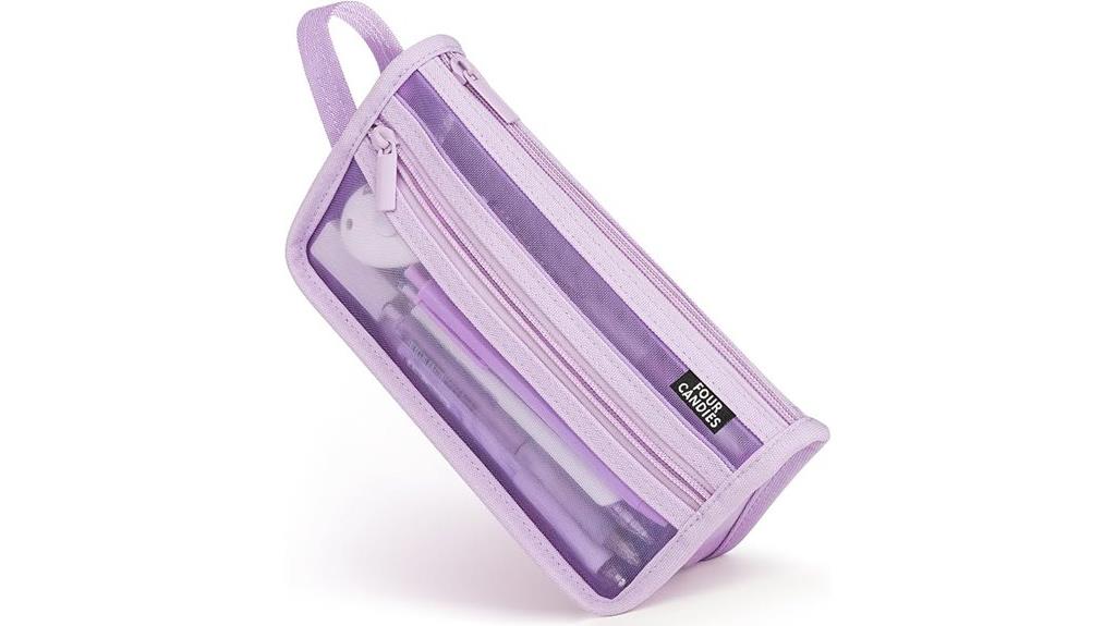 candy themed mesh pencil case