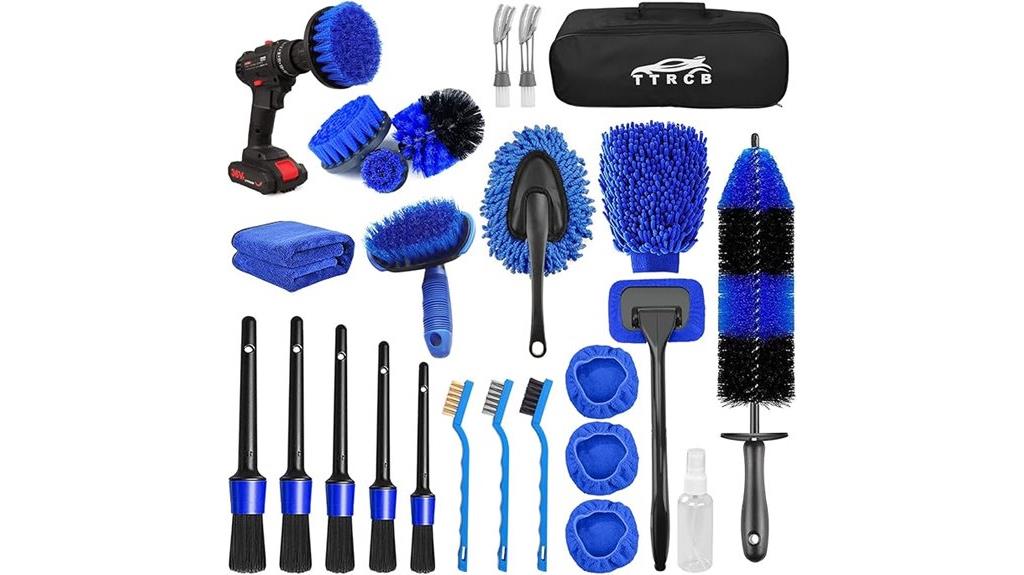 car cleaning brush set