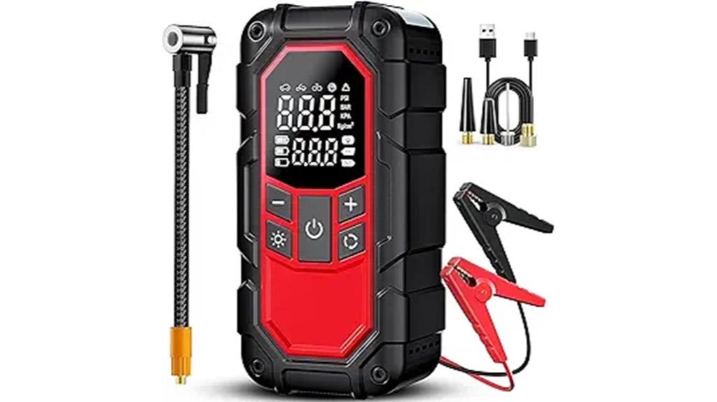 car jump starter with inflator