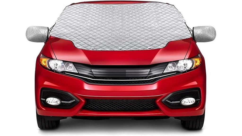 car windshield snow cover